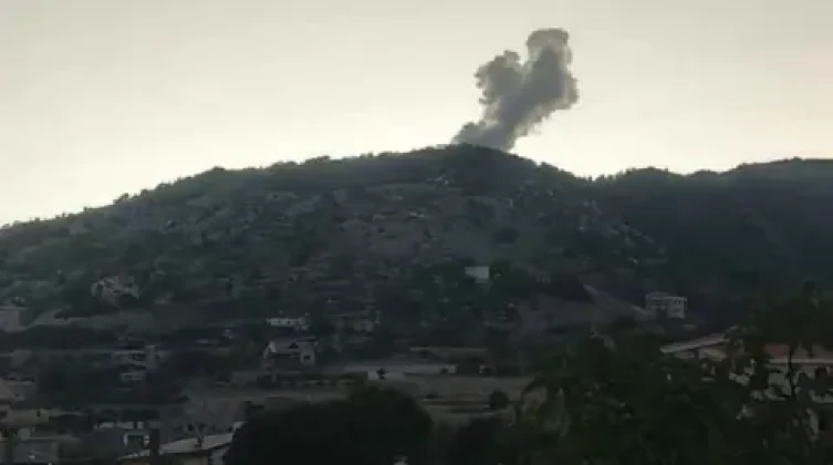 بالفيديو: 5 غارات إسرائيلية على مواقع لحزب الله في جنوب لبنان