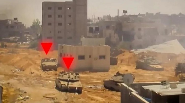 القسام تستهدف تجمعًا للجنود والآليات الإسرائيلية في تل الهوى