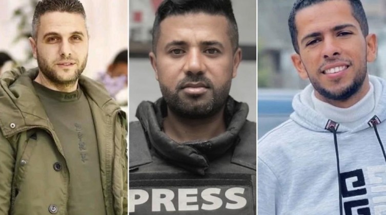 استشهاد 3 صحفيين باستهداف مركبتهم وسط قطاع غزة