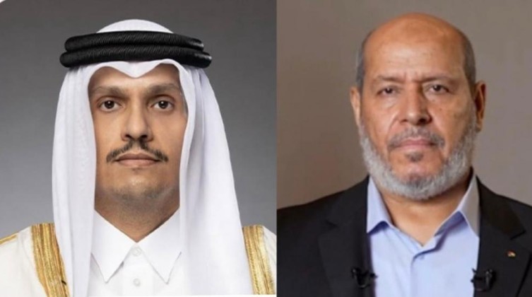 تفاصيل اتصال هاتفي بين رئيس الوزراء القطري وخليل الحية