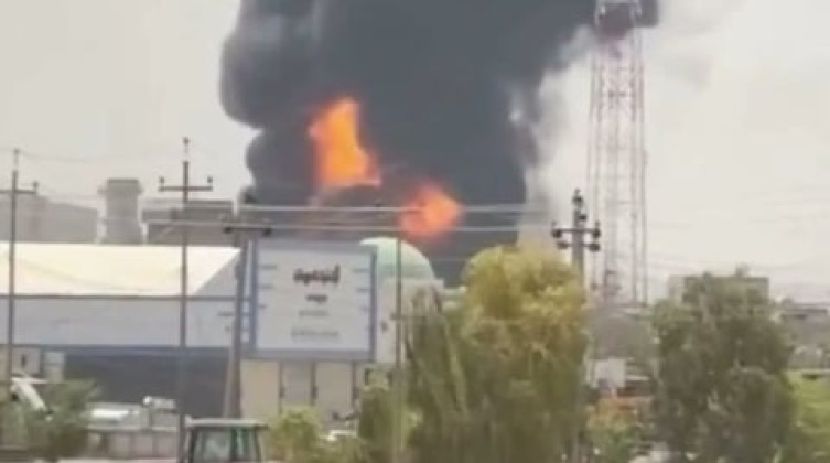 إخماد حريق في مصفاة جنوب غربي أربيل