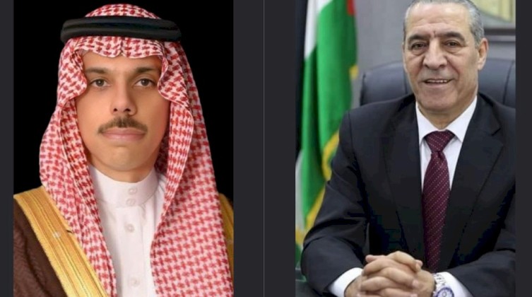 الشيخ يهاتف وزير خارجية السعودية ويعرب عن تضامن فلسطين مع المملكة